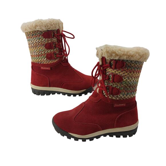 Bearpaw Ophelia Winter Boot Red Boots US 6 Sherpa Women's - Picture 2 of 13